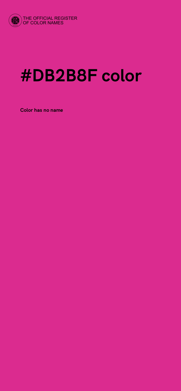 #DB2B8F color image
