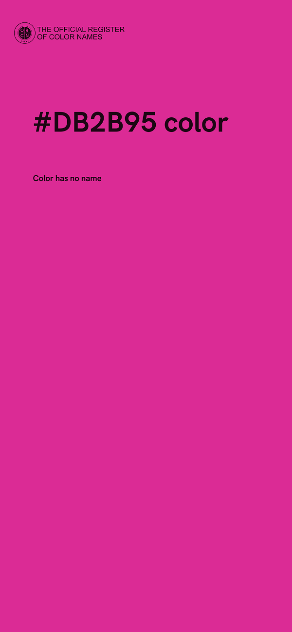 #DB2B95 color image