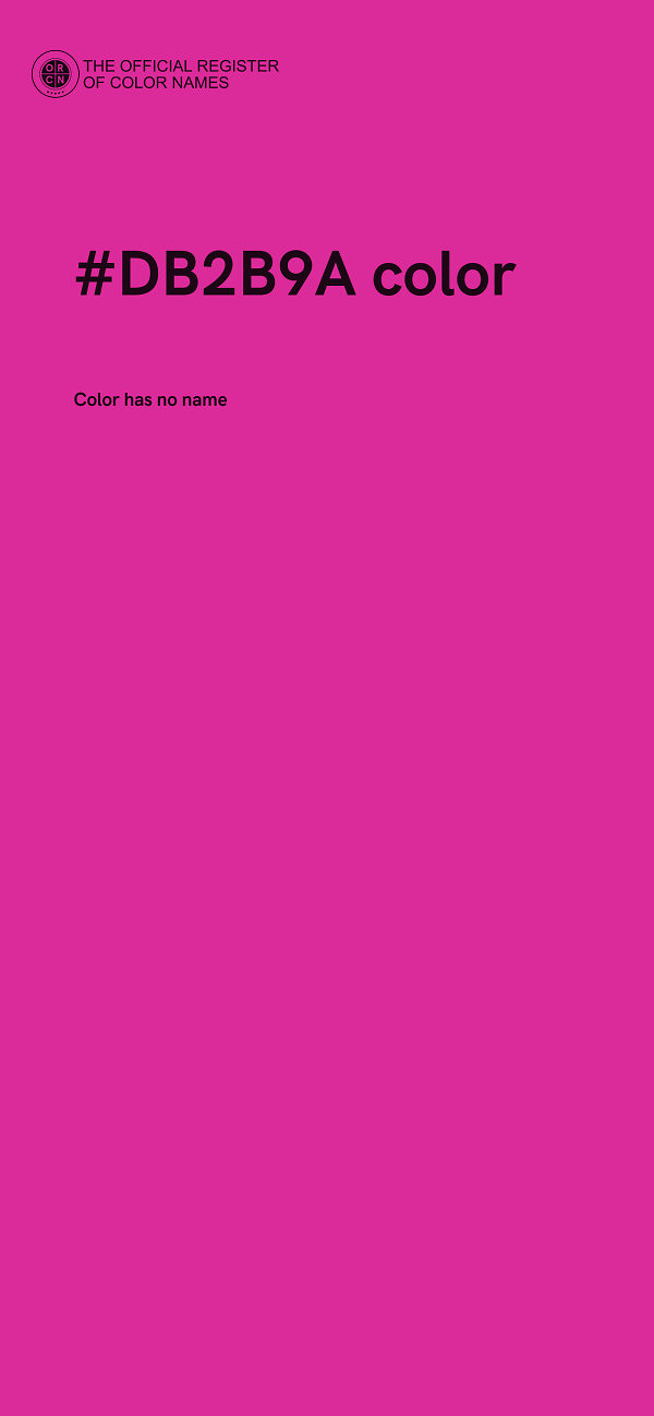 #DB2B9A color image