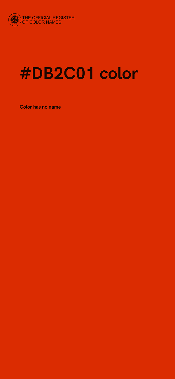 #DB2C01 color image