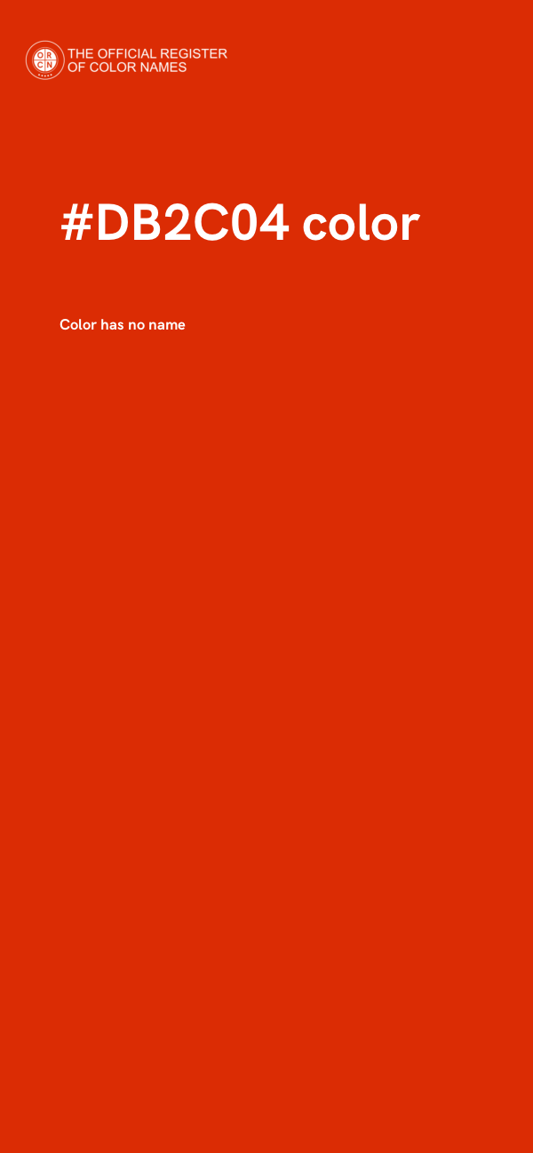 #DB2C04 color image