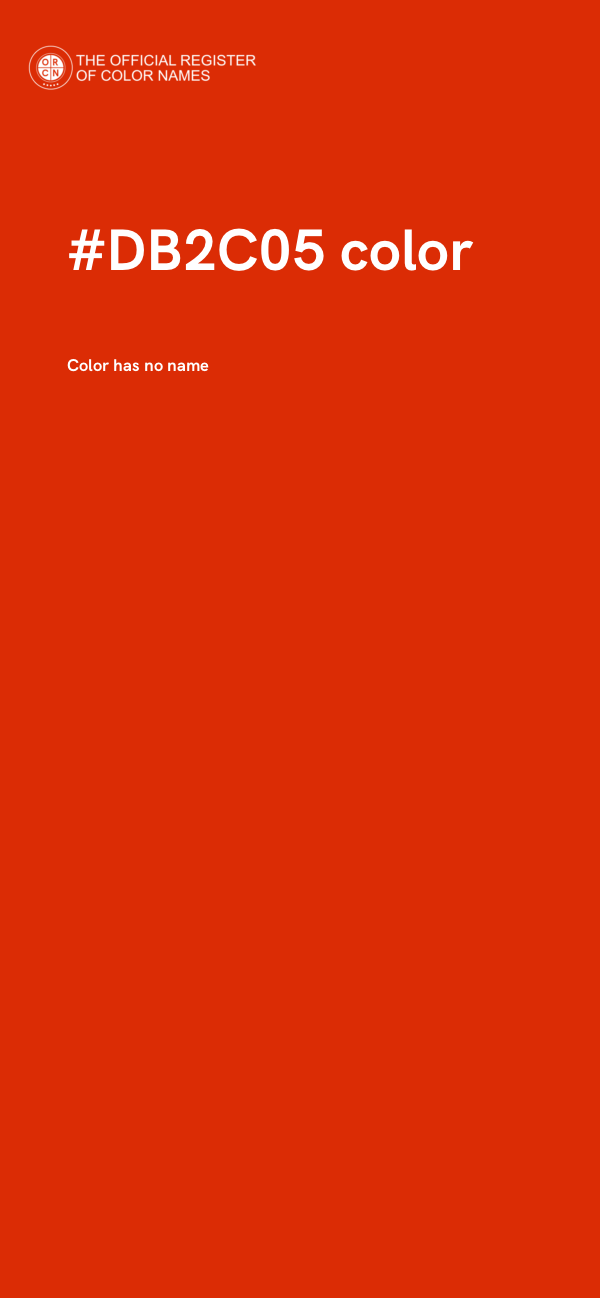 #DB2C05 color image