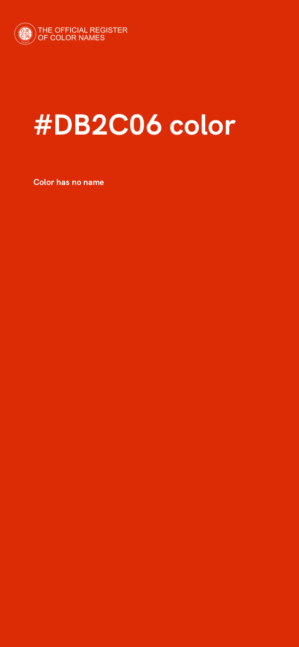 #DB2C06 color image