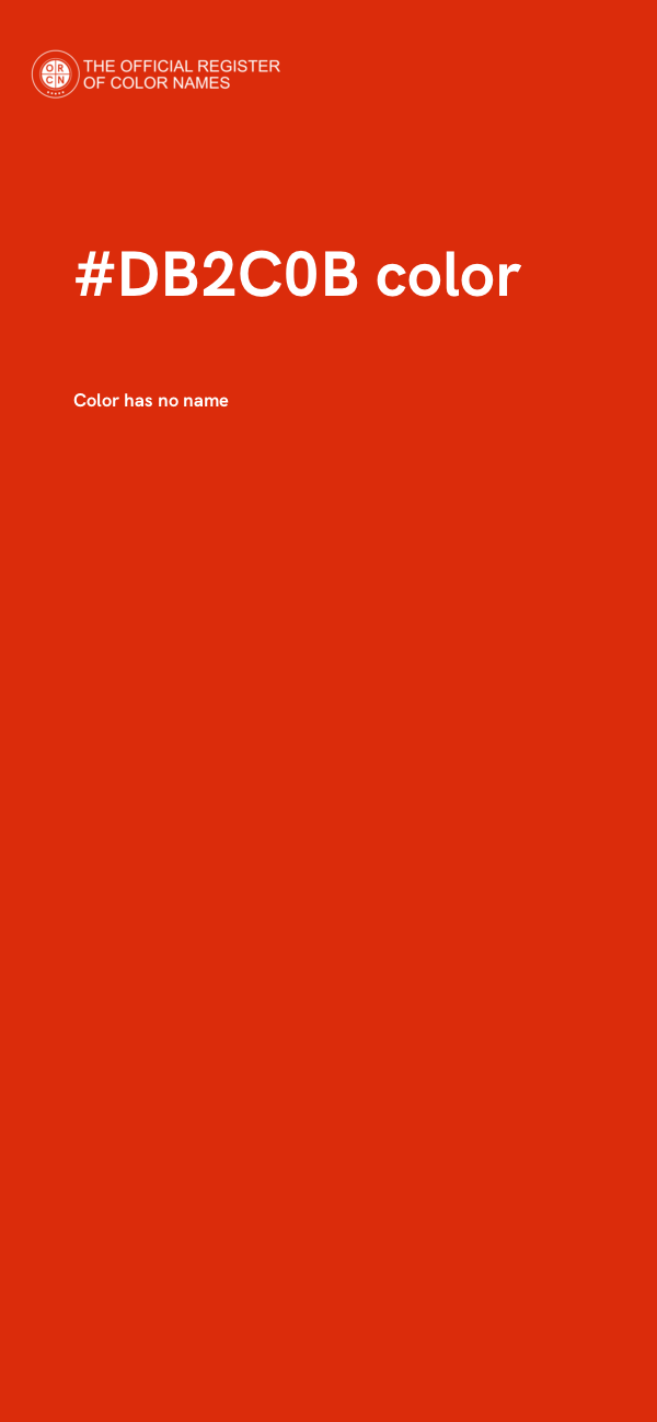 #DB2C0B color image