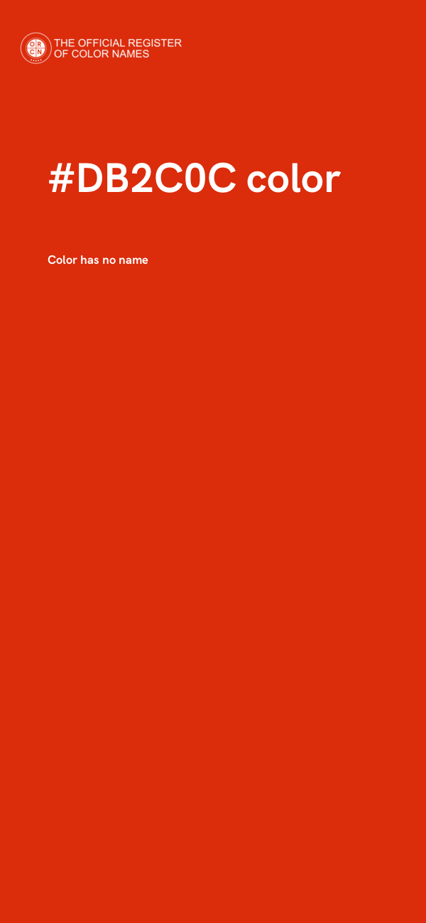 #DB2C0C color image