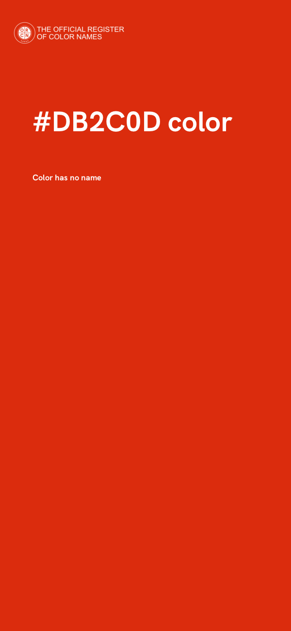 #DB2C0D color image
