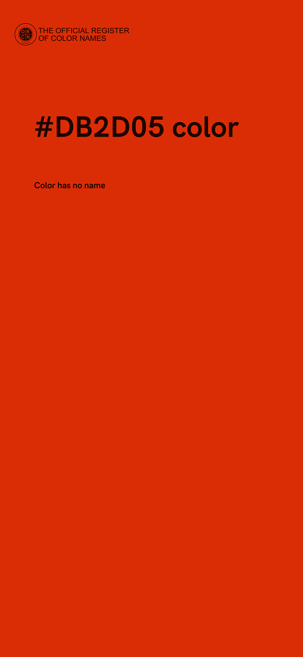 #DB2D05 color image