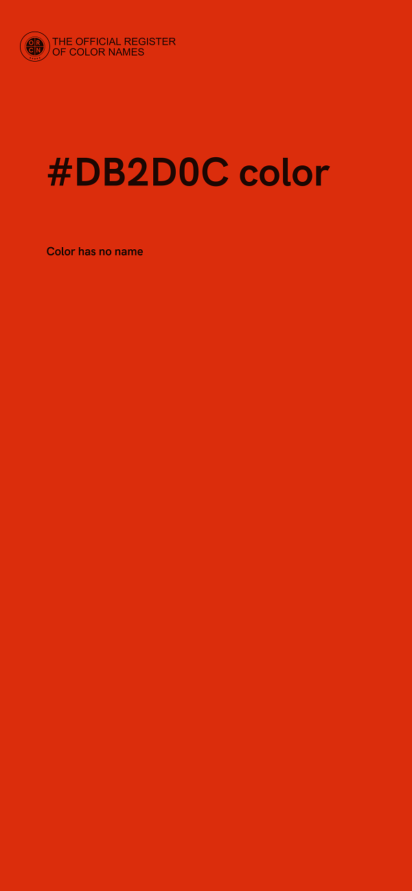 #DB2D0C color image