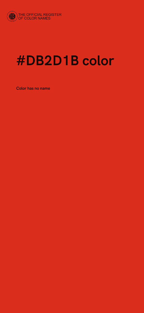 #DB2D1B color image