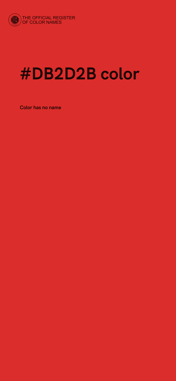 #DB2D2B color image