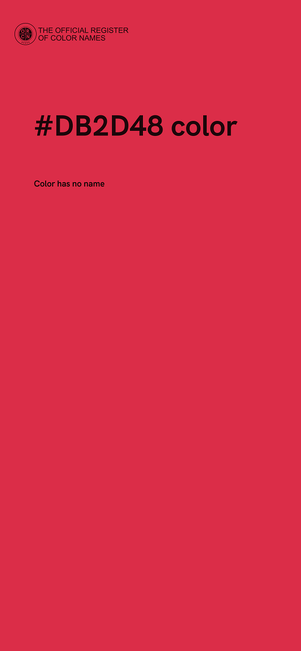 #DB2D48 color image