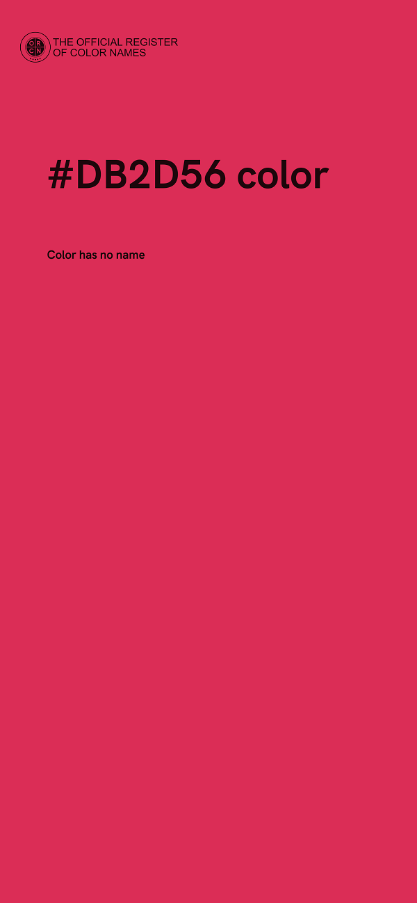 #DB2D56 color image