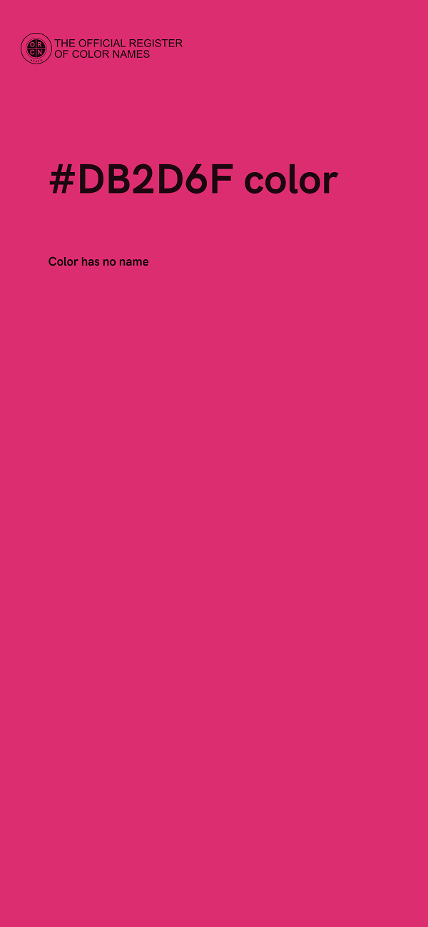 #DB2D6F color image