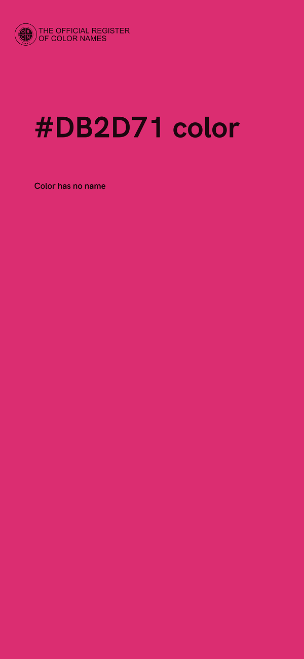#DB2D71 color image