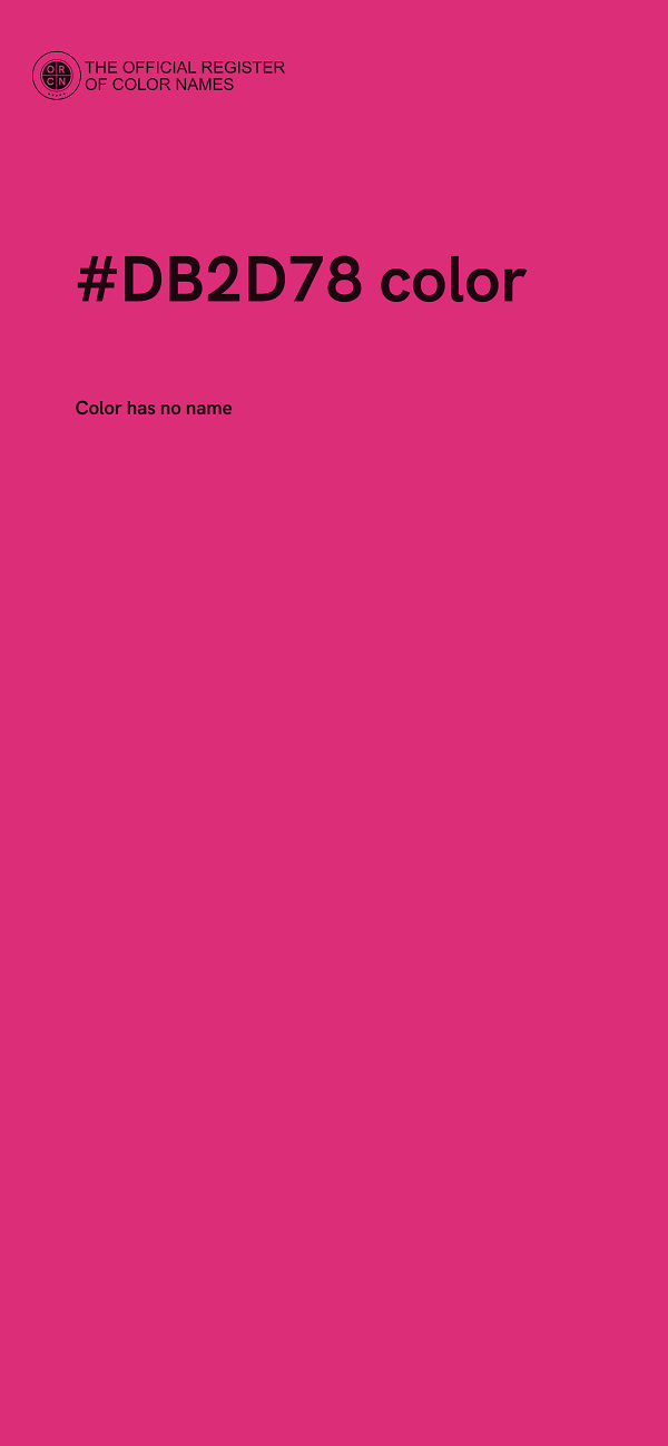 #DB2D78 color image