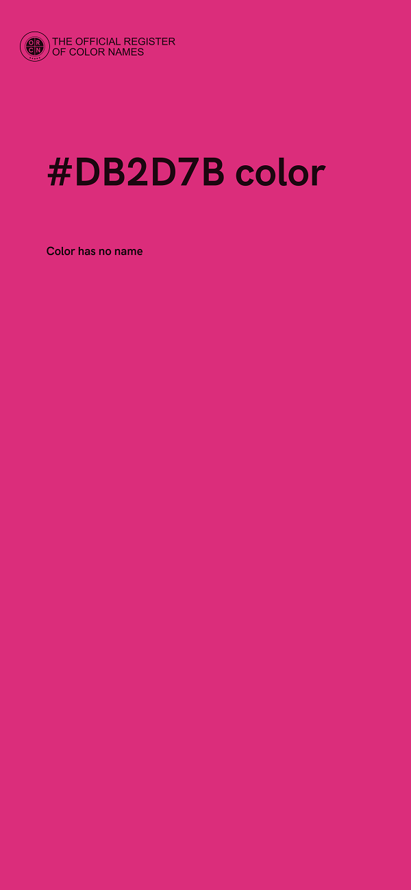 #DB2D7B color image