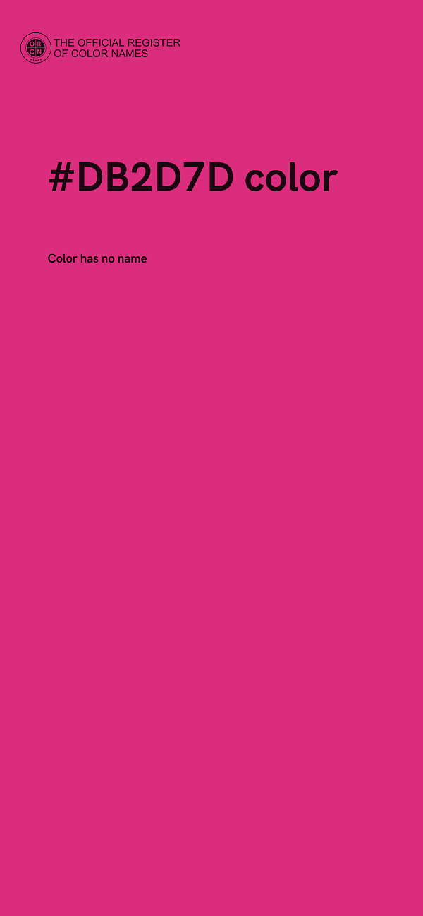 #DB2D7D color image