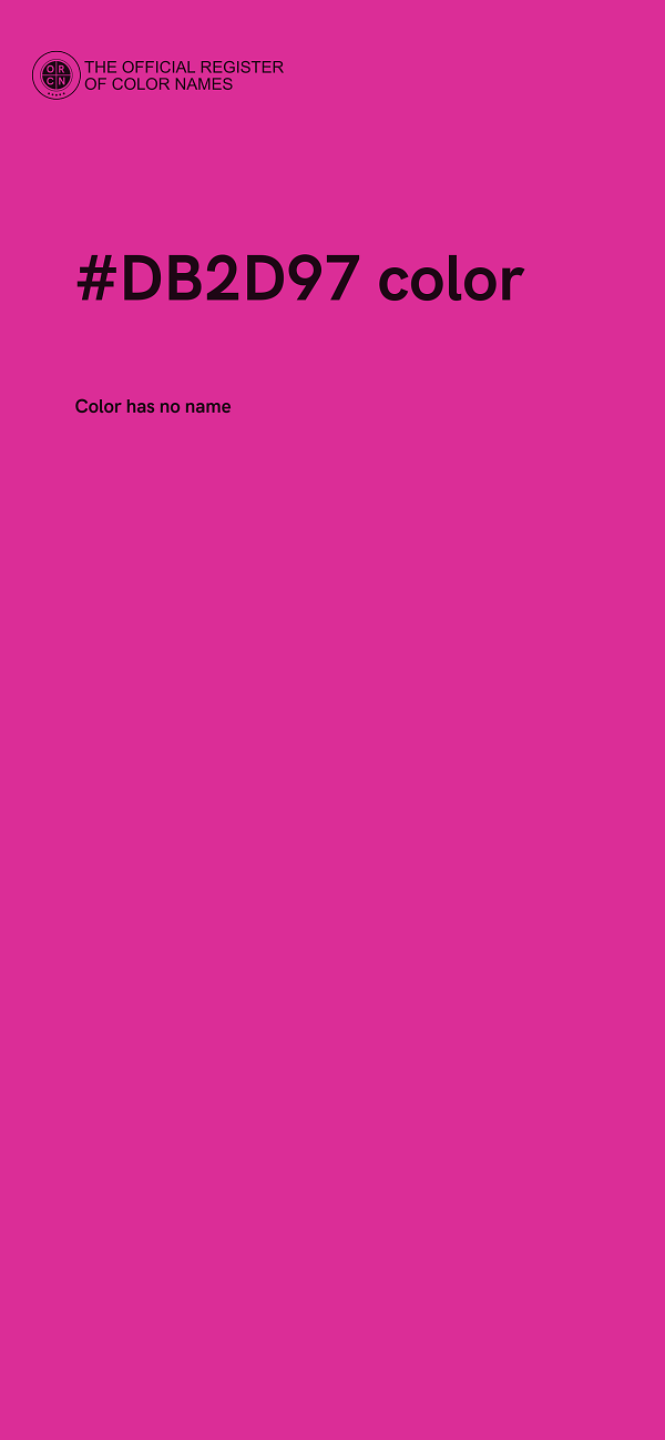 #DB2D97 color image
