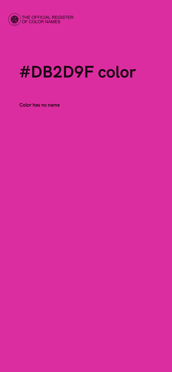 #DB2D9F color image