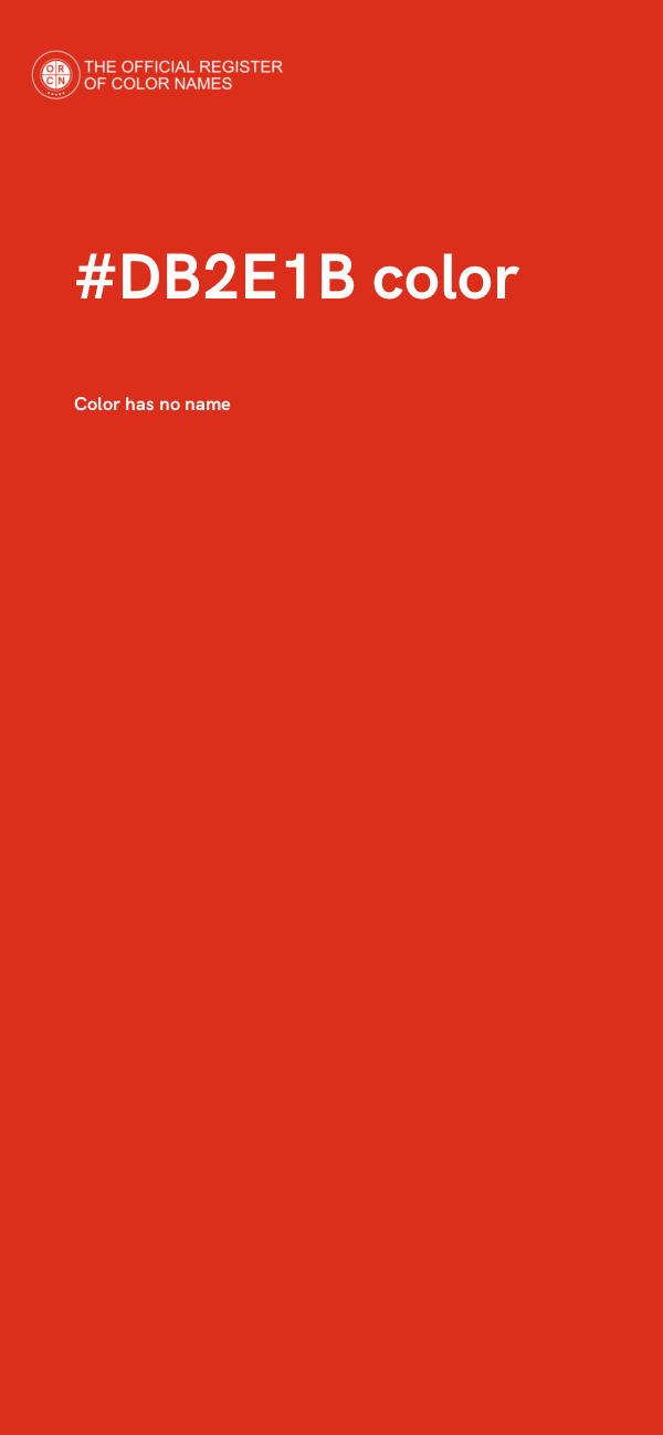 #DB2E1B color image