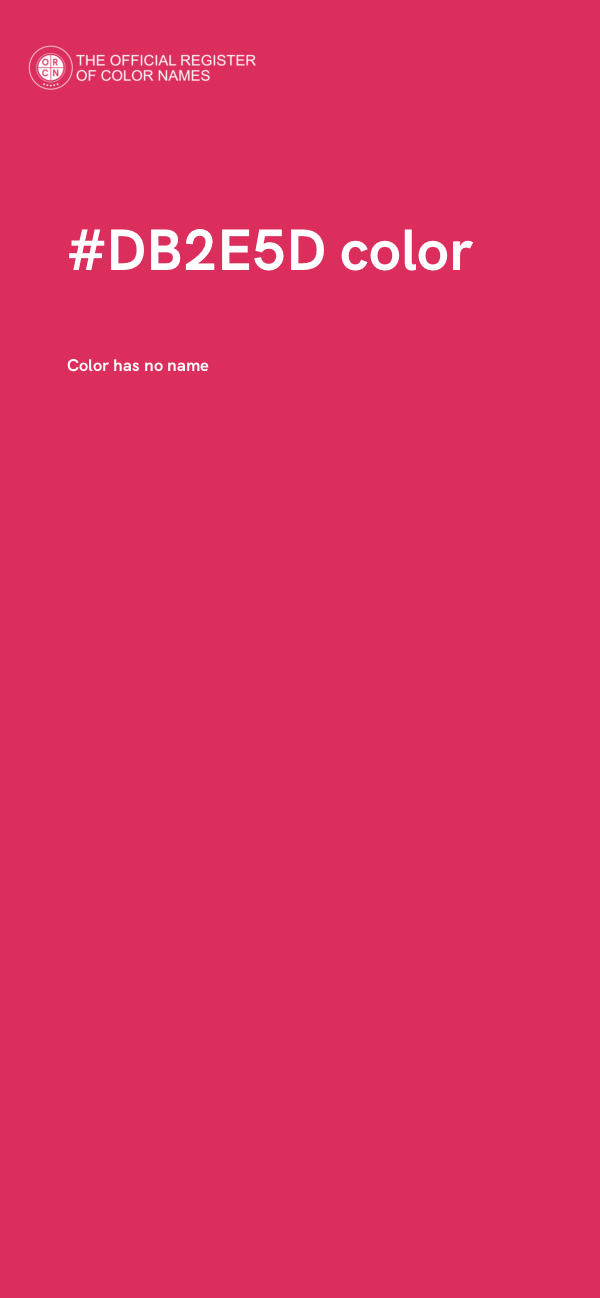 #DB2E5D color image