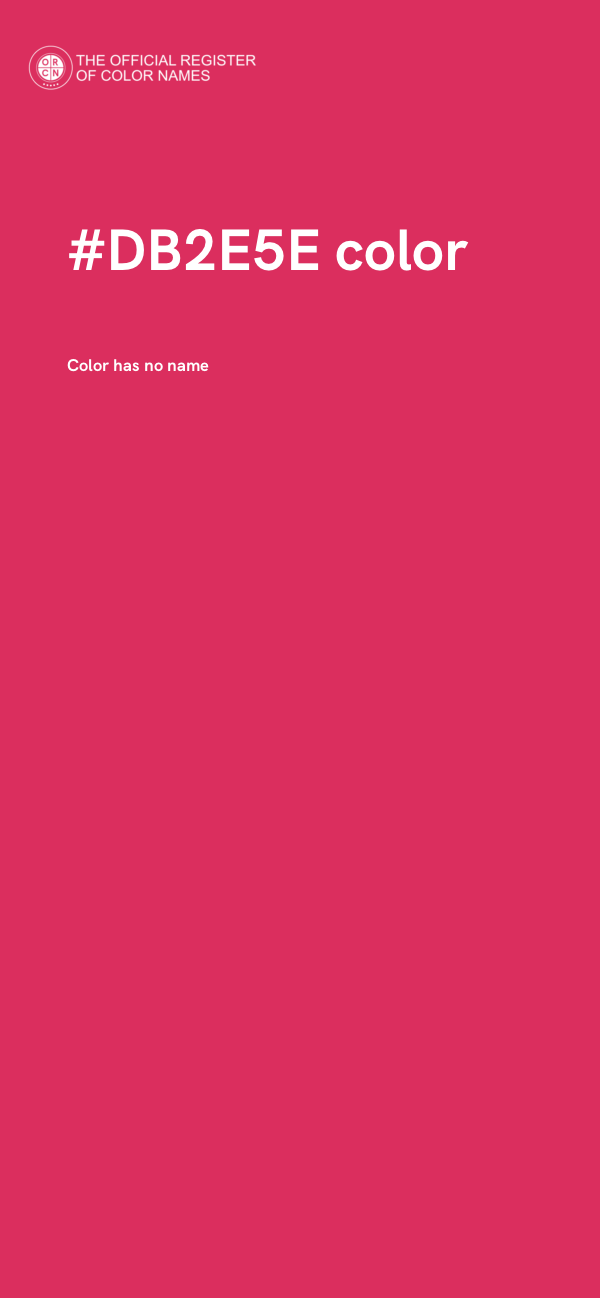 #DB2E5E color image
