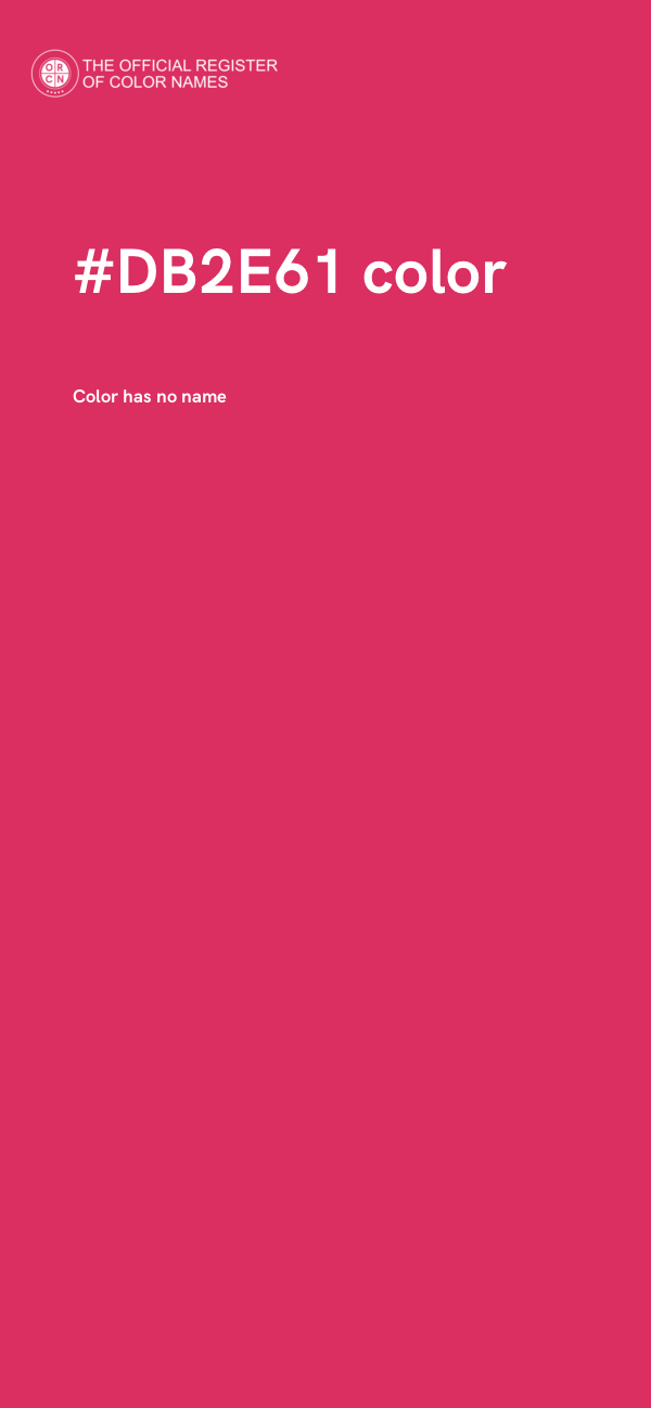 #DB2E61 color image