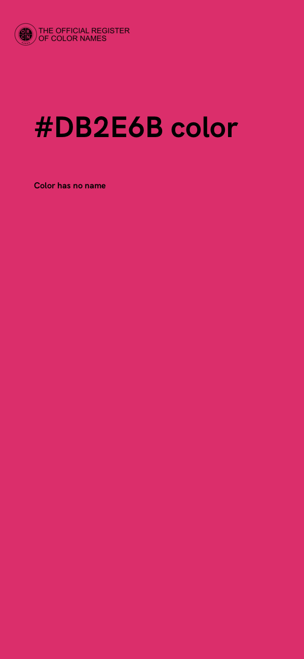 #DB2E6B color image