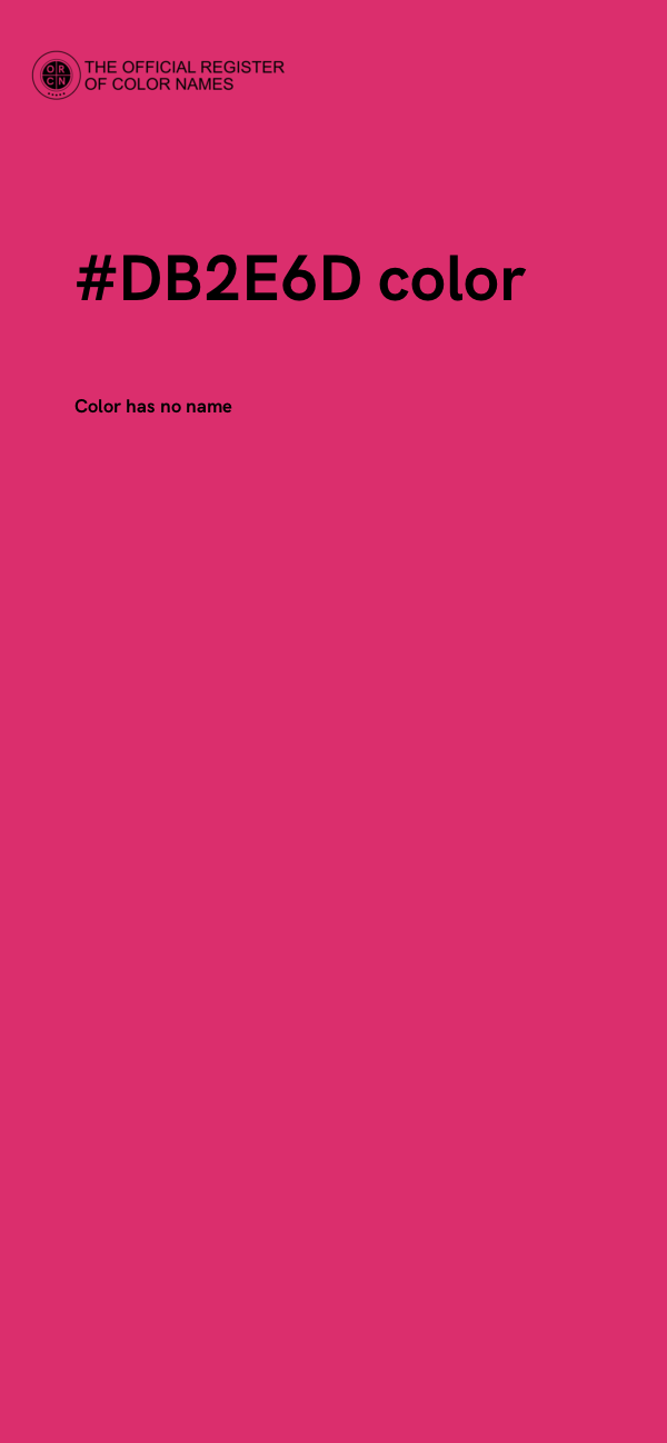 #DB2E6D color image