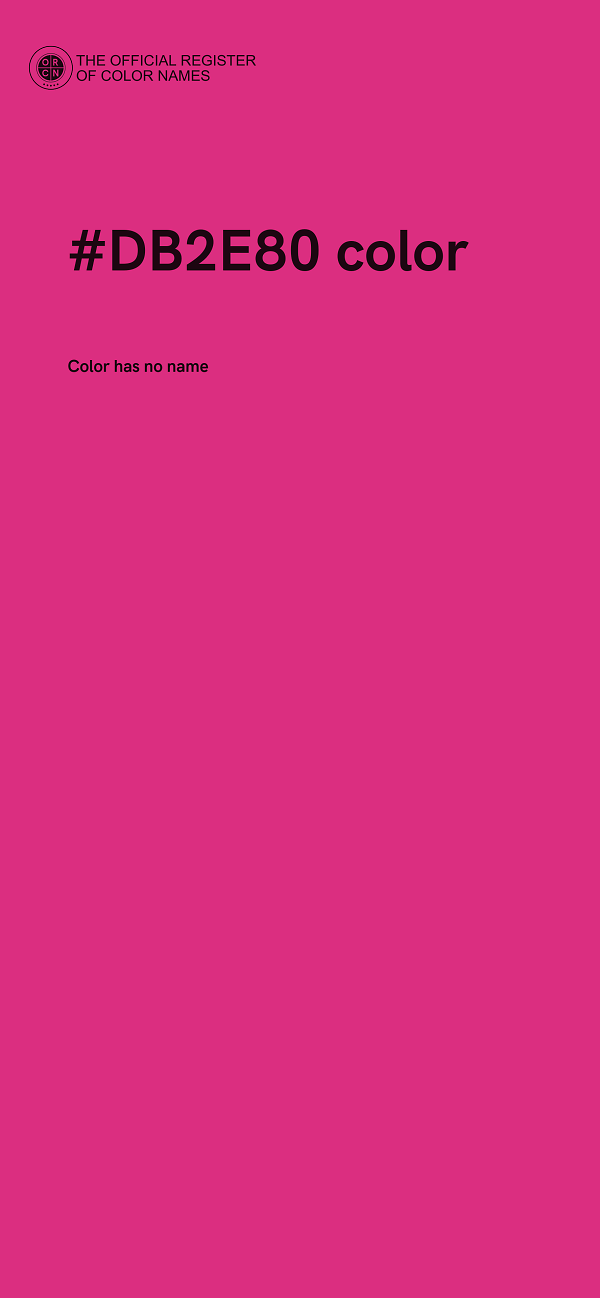#DB2E80 color image