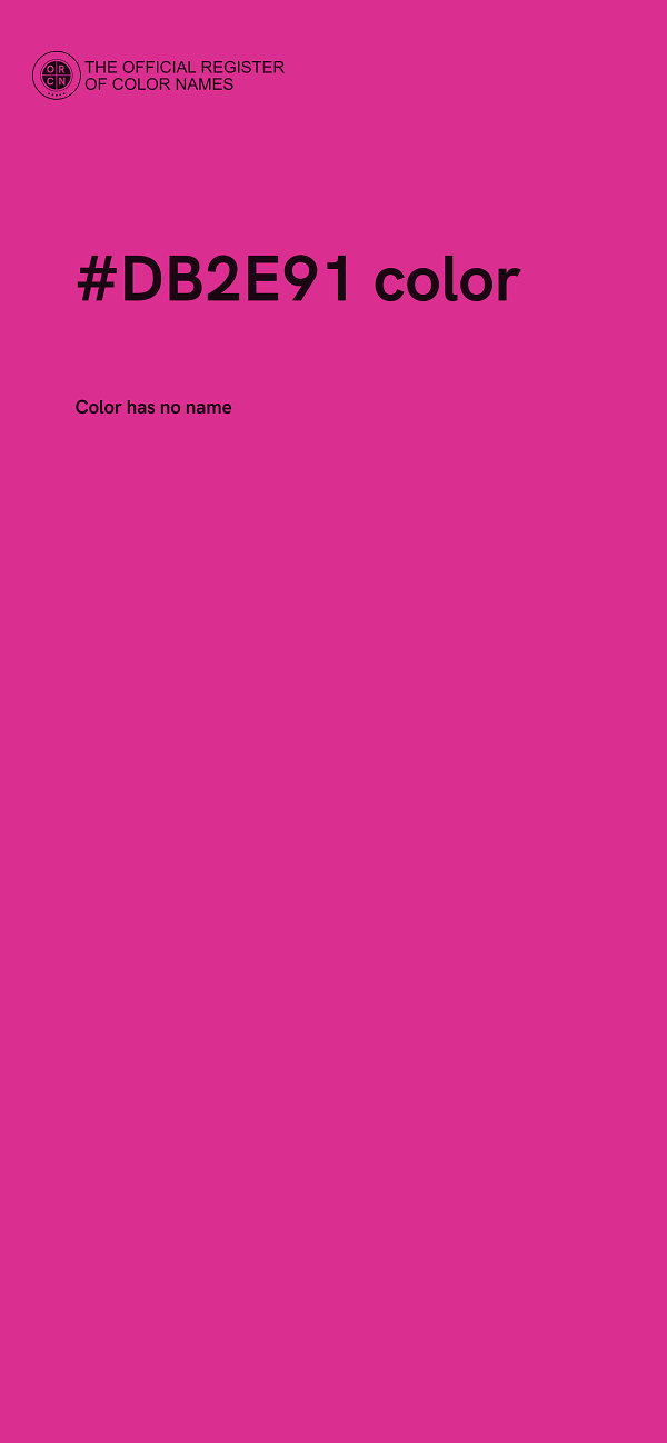 #DB2E91 color image
