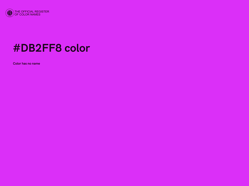 #DB2FF8 color image