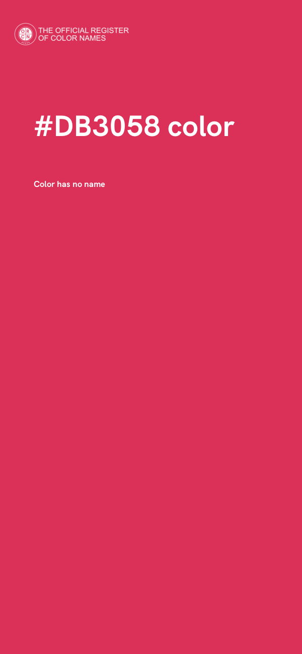 #DB3058 color image