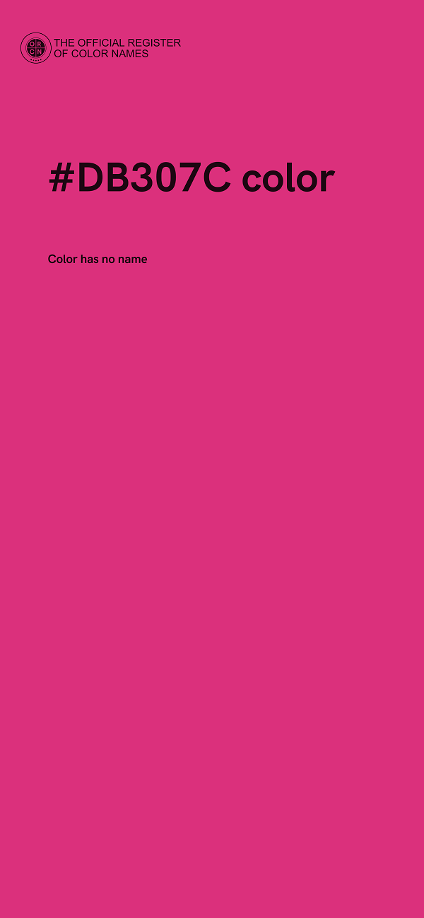 #DB307C color image
