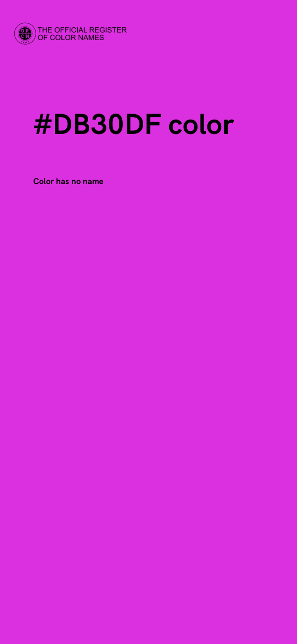 #DB30DF color image