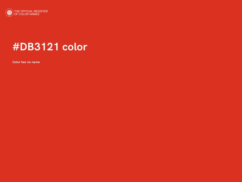 #DB3121 color image
