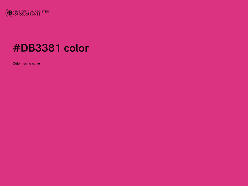 #DB3381 color image