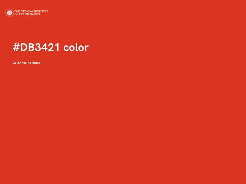 #DB3421 color image
