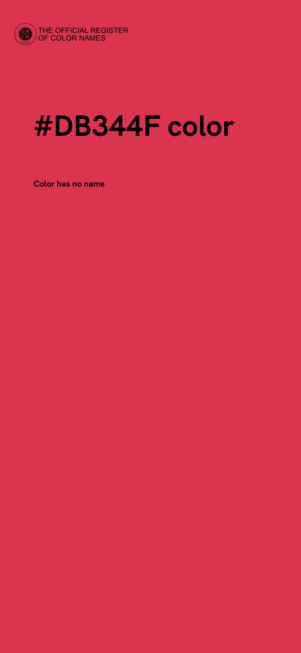 #DB344F color image