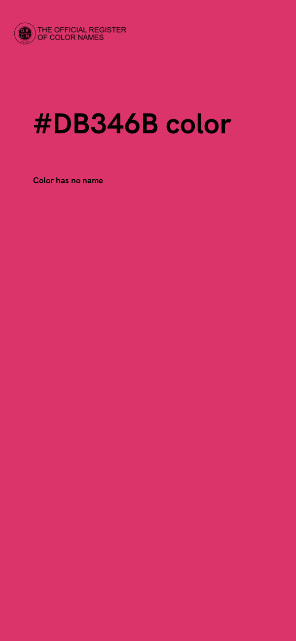 #DB346B color image