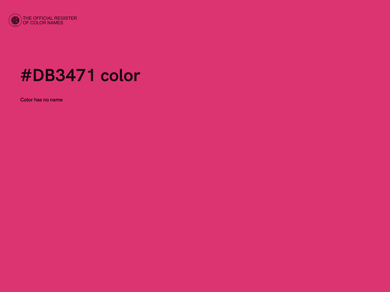 #DB3471 color image