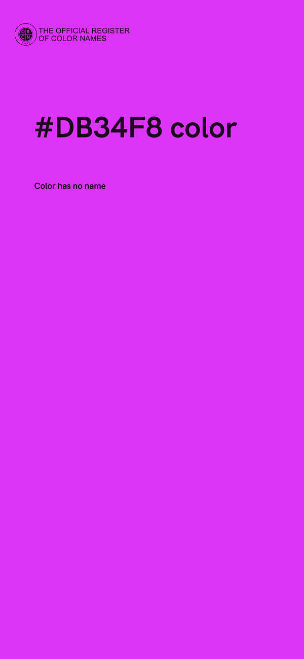 #DB34F8 color image