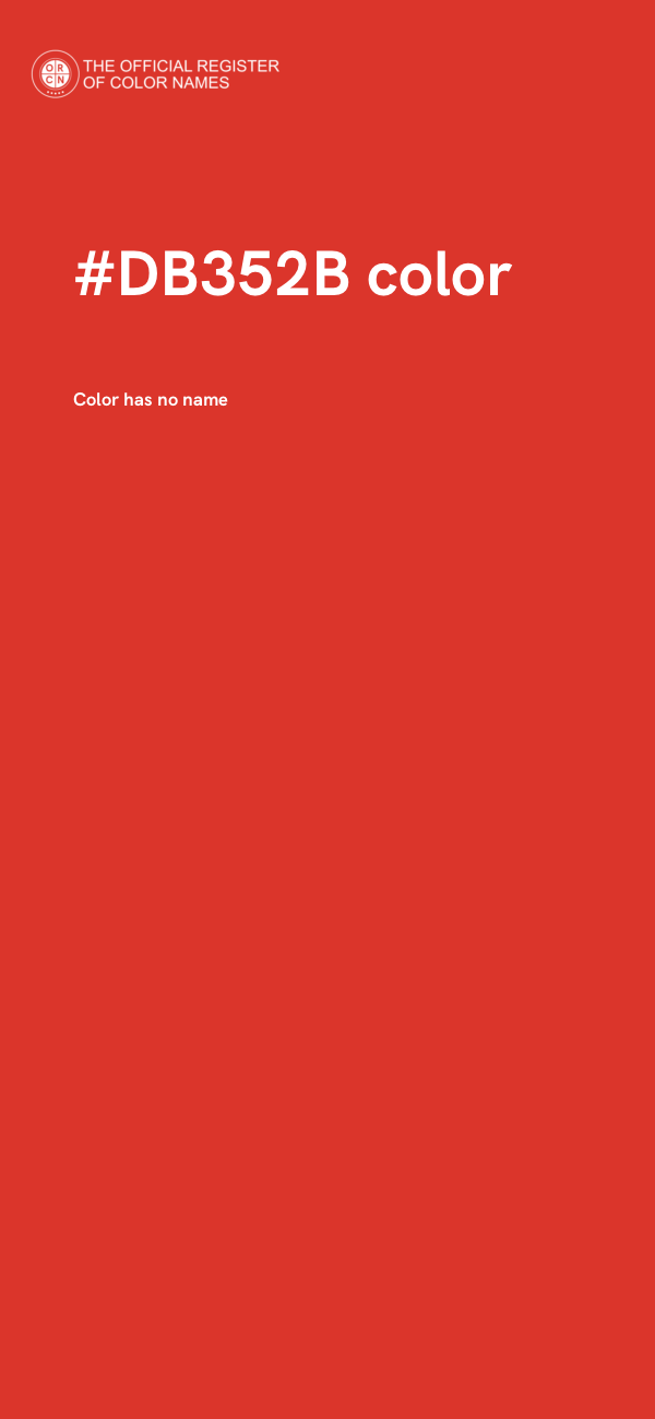 #DB352B color image