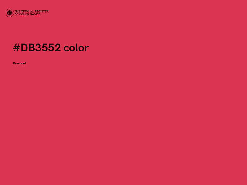 #DB3552 color image