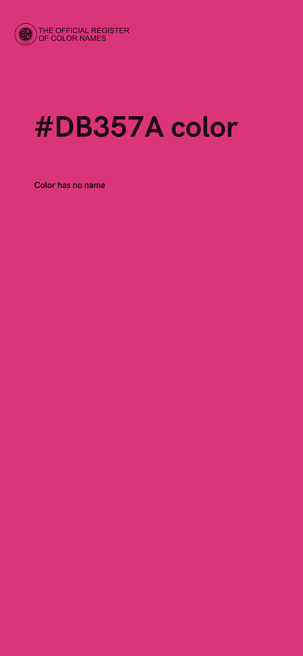 #DB357A color image