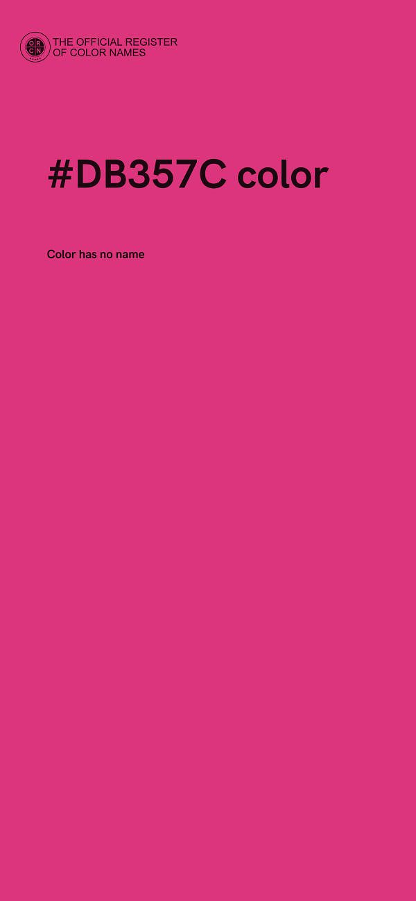 #DB357C color image