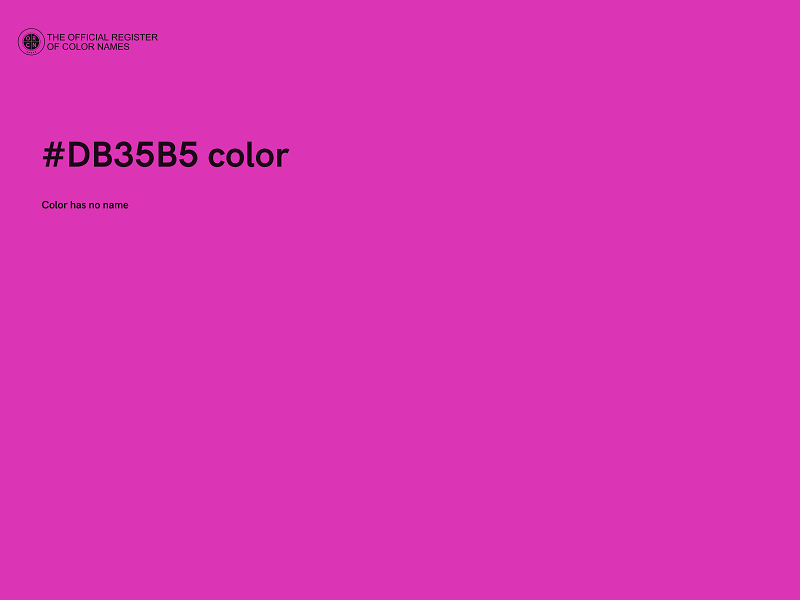 #DB35B5 color image