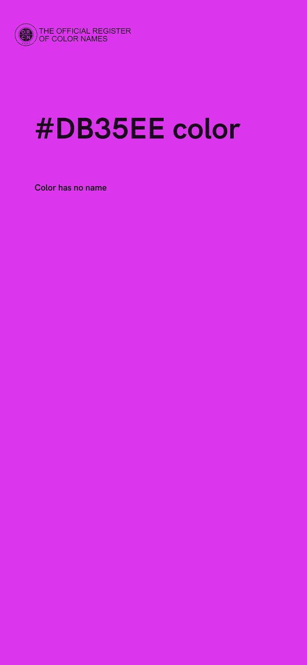 #DB35EE color image