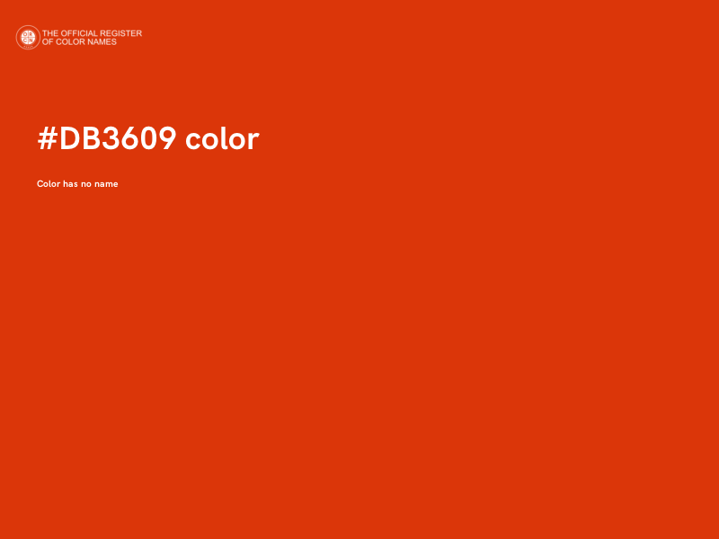 #DB3609 color image