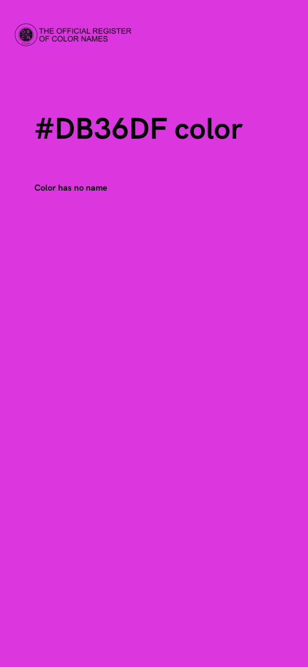#DB36DF color image